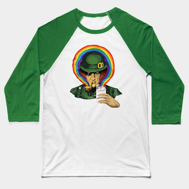 A Clockwork Clover Baseball T-Shirt by Made With Awesome